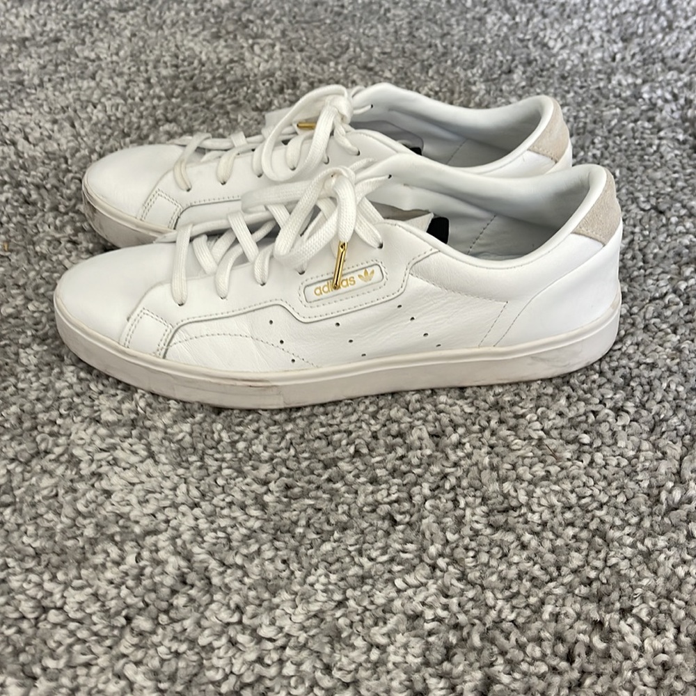 Adidas sleek neutral gold special edition. Size 10.